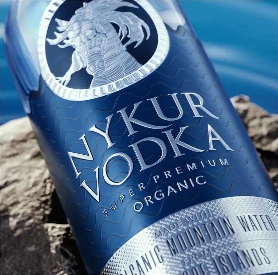 Nykur vodka label