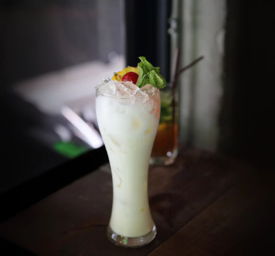 Koldskal Flip cocktail made with Nykur Vodka