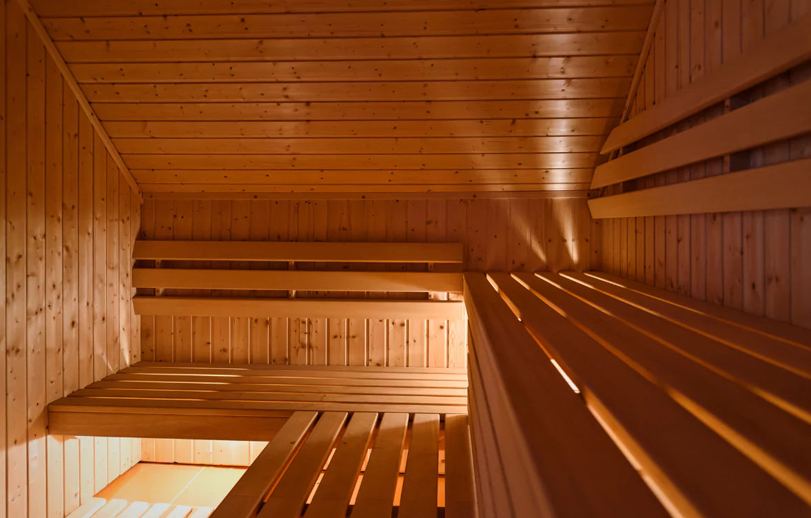 Wooden steam room