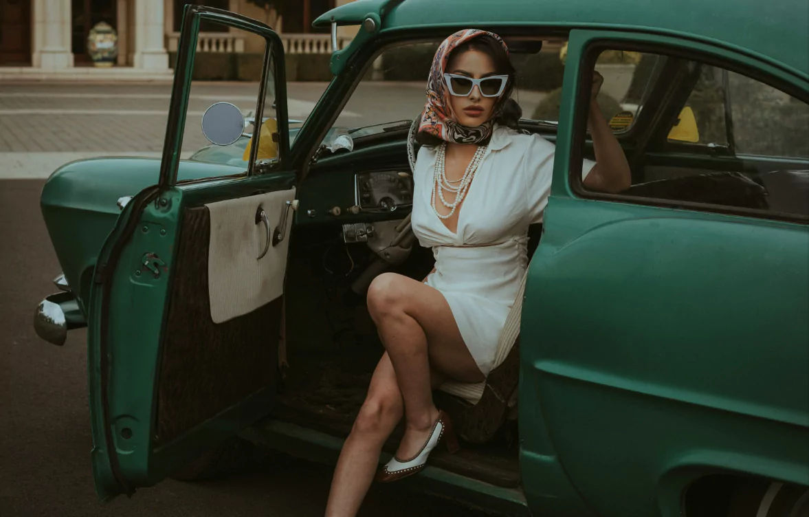 Woman in a car