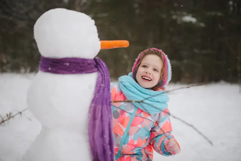 Outdoor fun with a ski nanny