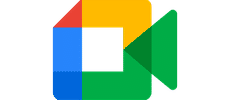 Google meet logo indicating we accept meetings via Google meet