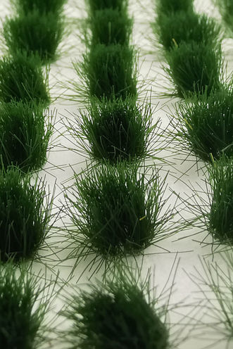 Model Grass Clumps – 6mm Green