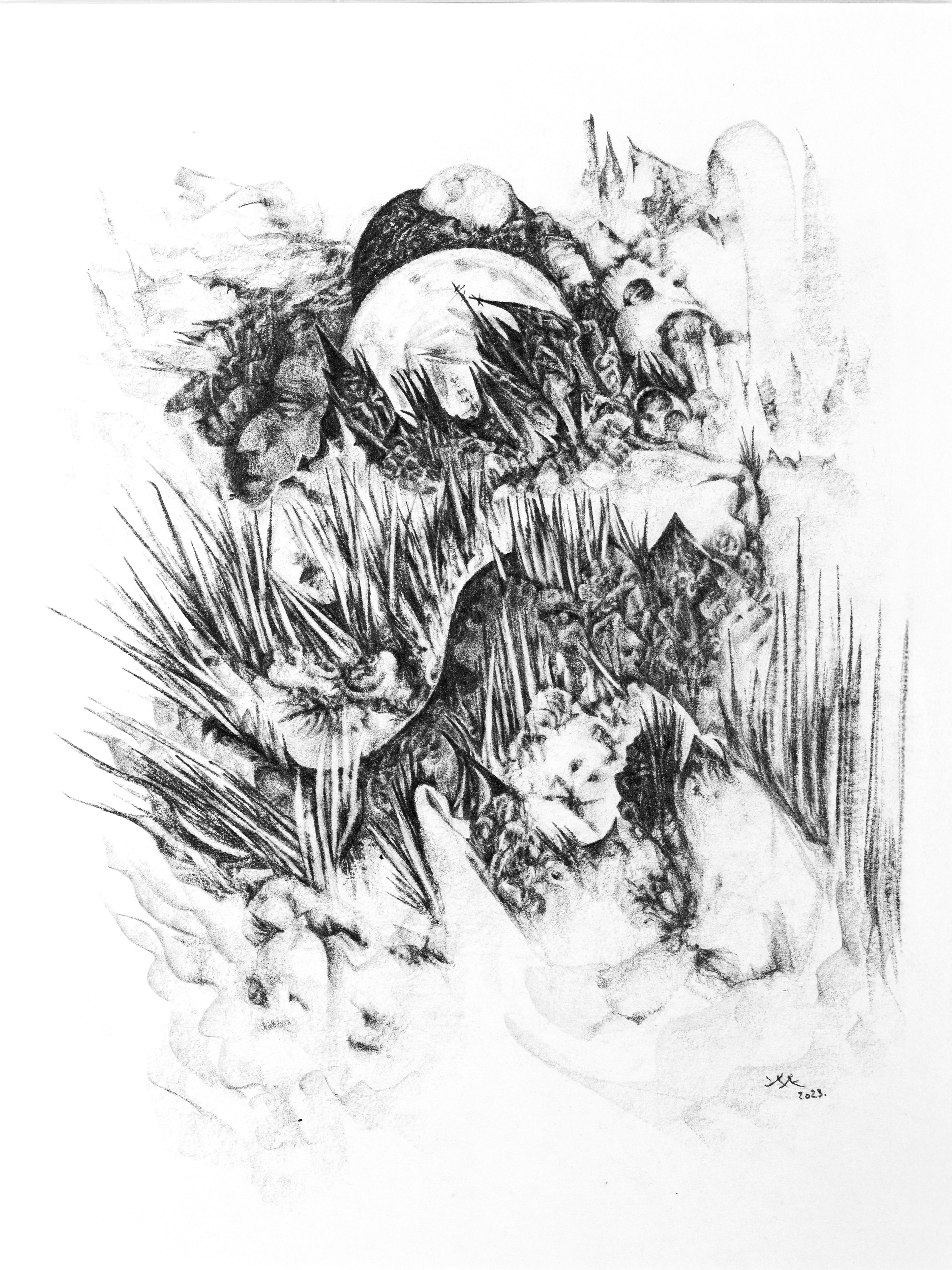 Magma — Graphite sur papier — 40 x 30 cm