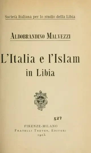 غلاف كتاب L’Italia e l’Islam in Libia