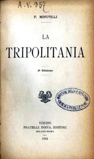 غلاف كتاب La Tripolitania