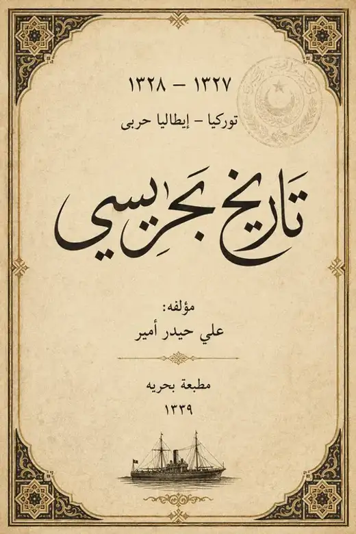 غلاف كتاب ١٣٢٧-١٣٢٨ توركيا-ايتاليا حربى تاريخ بحريسى