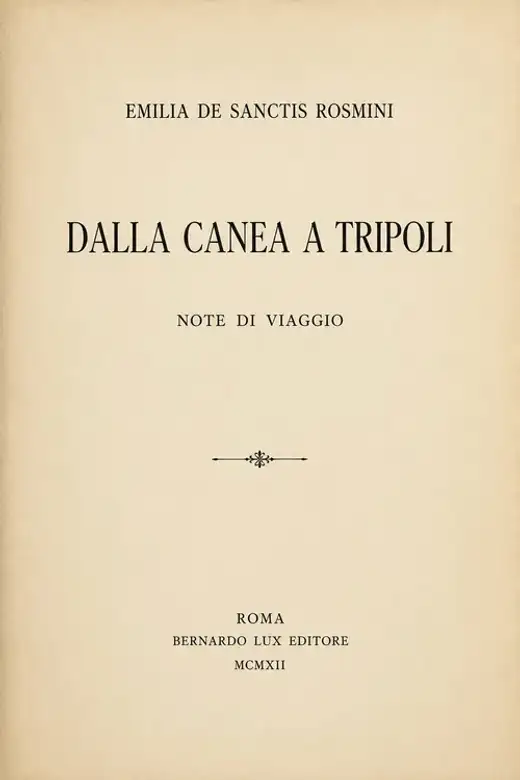 غلاف كتاب Dalla Canea a Tripoli: Note di viaggio