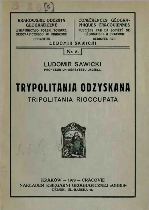 غلاف كتاب Trypolitanja Odzyskana