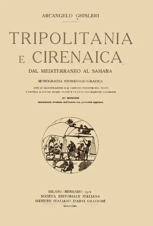 غلاف كتاب Tripolitania e Cirenaica: dal Mediterraneo al Sahara