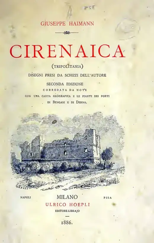 غلاف كتاب Cirenaica (Tripolitania)