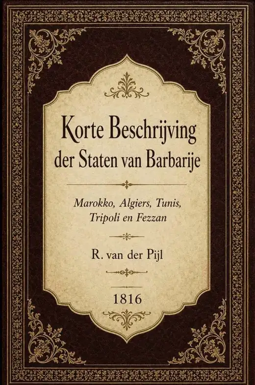 غلاف كتاب Korte Beschrijving der Staten van Barbarije; Marokko, Algiers, Tunis, Tripoli en Fezzan