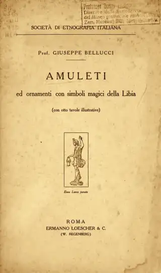 غلاف كتاب Amuleti ed ornamenti con simboli magici della Libia