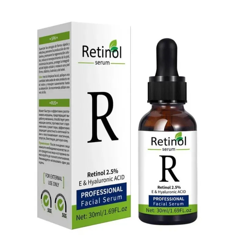 Retinol Serum 2.5% — Vitamina E y Acido Hialuronico