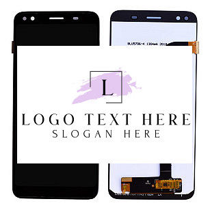 Lcd Display With Touch Screen Digitizer Panel Combo Folder Glass For Micromax Canvas 1 C1A HD+ (Black)