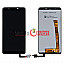  Lcd Display With Touch Screen Digitizer Panel Combo Folder Glass For Micromax HS1 (White)