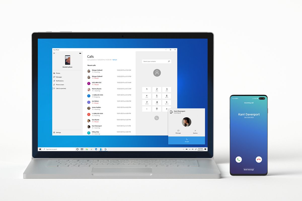 The Verge, Microsoft's Your Phone Companion The Verge, Microsoft's Your Phone Companion