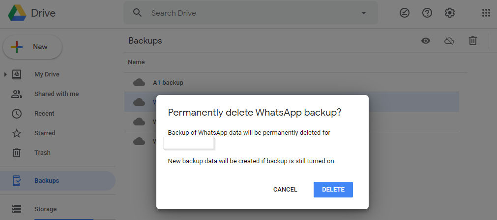 How to Delete WhatsApp Backup from Google Drive