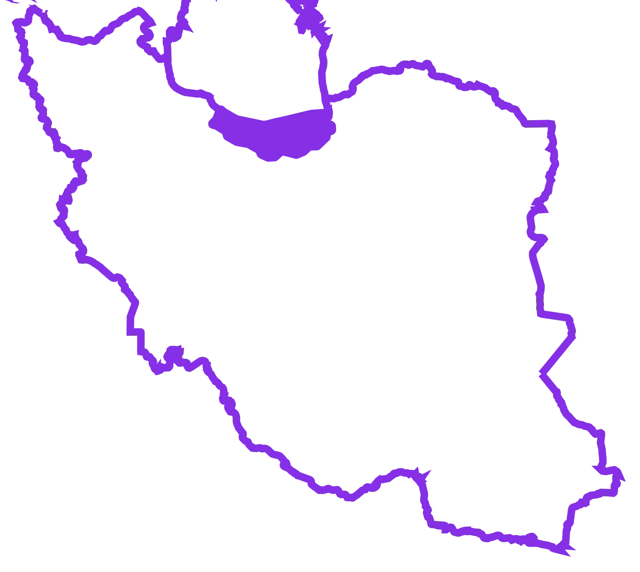  آیکون نقشه ایران که استان مازندران در آن رنگش شده است و نشان دهنده گستره خدمات در استان مازندران می باشد