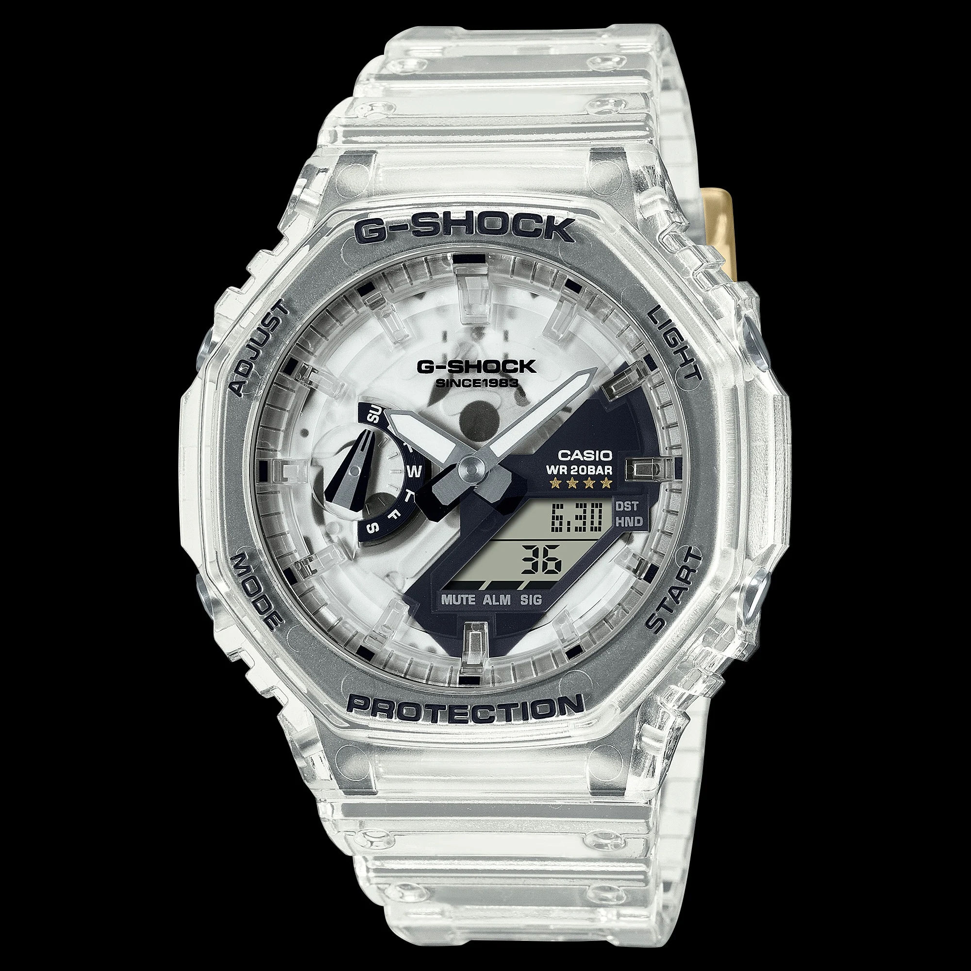 Casio GA-2140RX-7A transparent G-Shock watch - limited edition model perfect for watch modding and customization inspiration