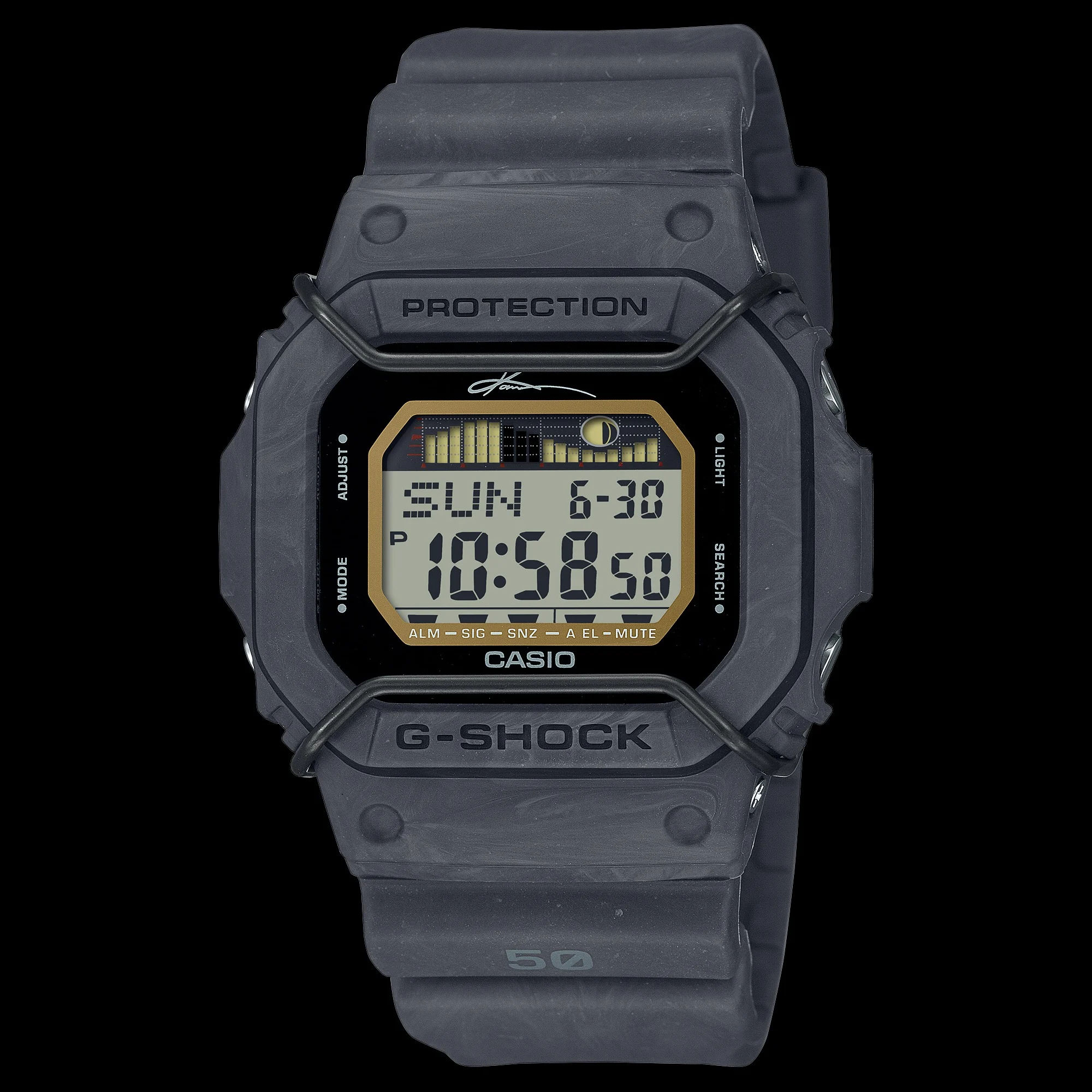 Casio GLX-5600KB-1 G-Shock watch with unique colorway - rare model perfect for watch modding and customization