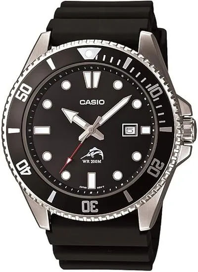 Casio Duro MDV106-1A dive watch with Marlin logo - professional diving watch perfect for watch modding and customization