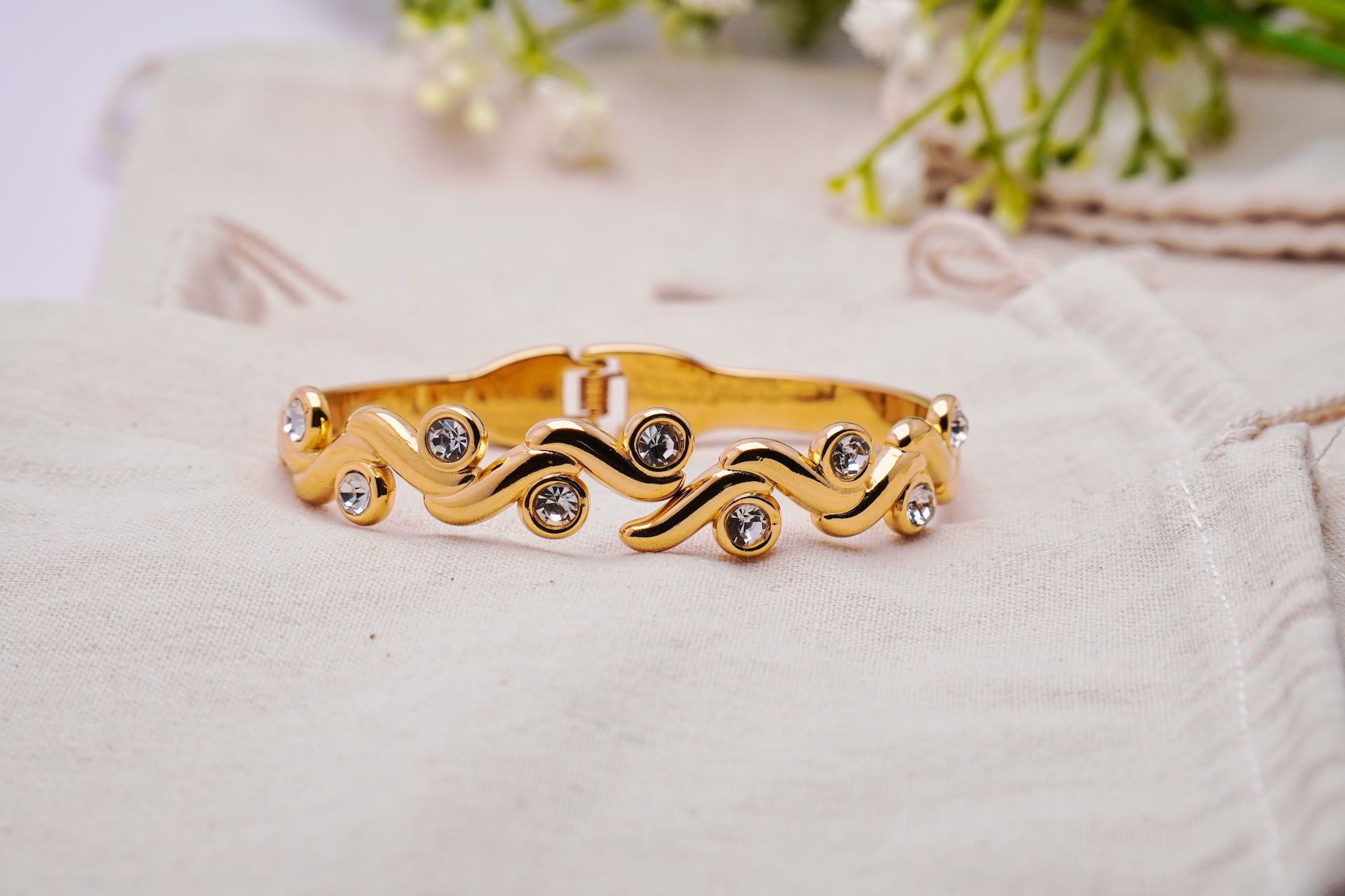 Crystal Wave Bangle