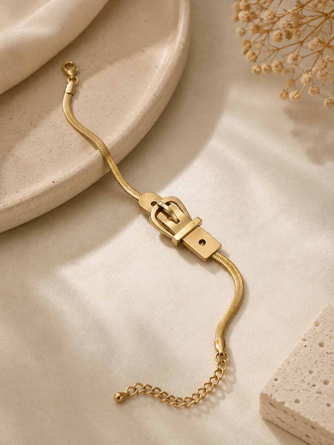 Golden Buckle Bracelet