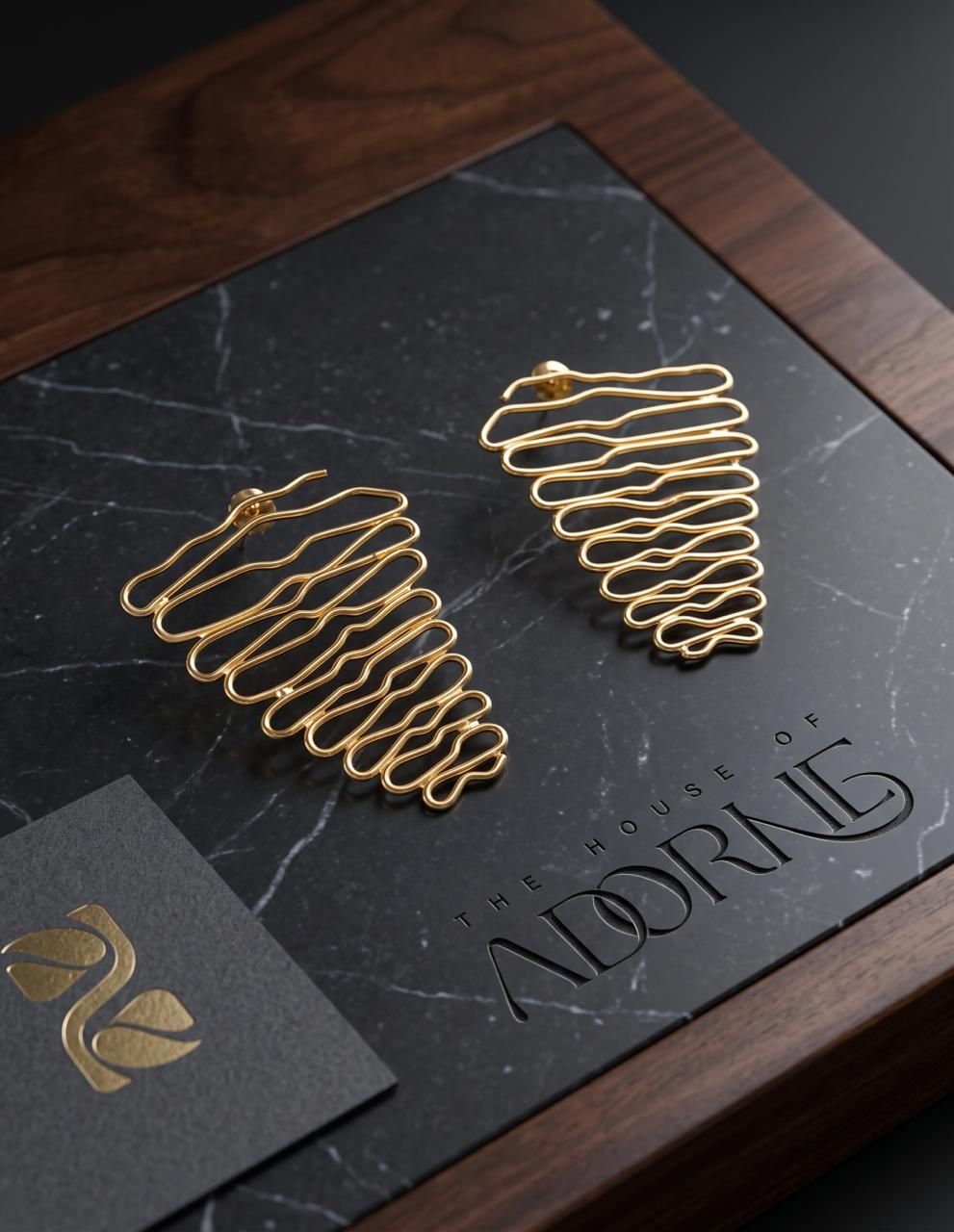 Contour Cascade Earring