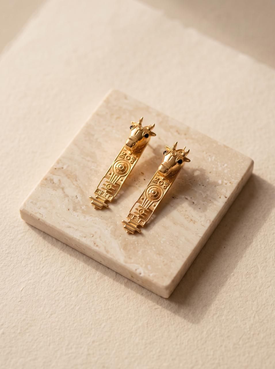 Nandi Motif Earrings