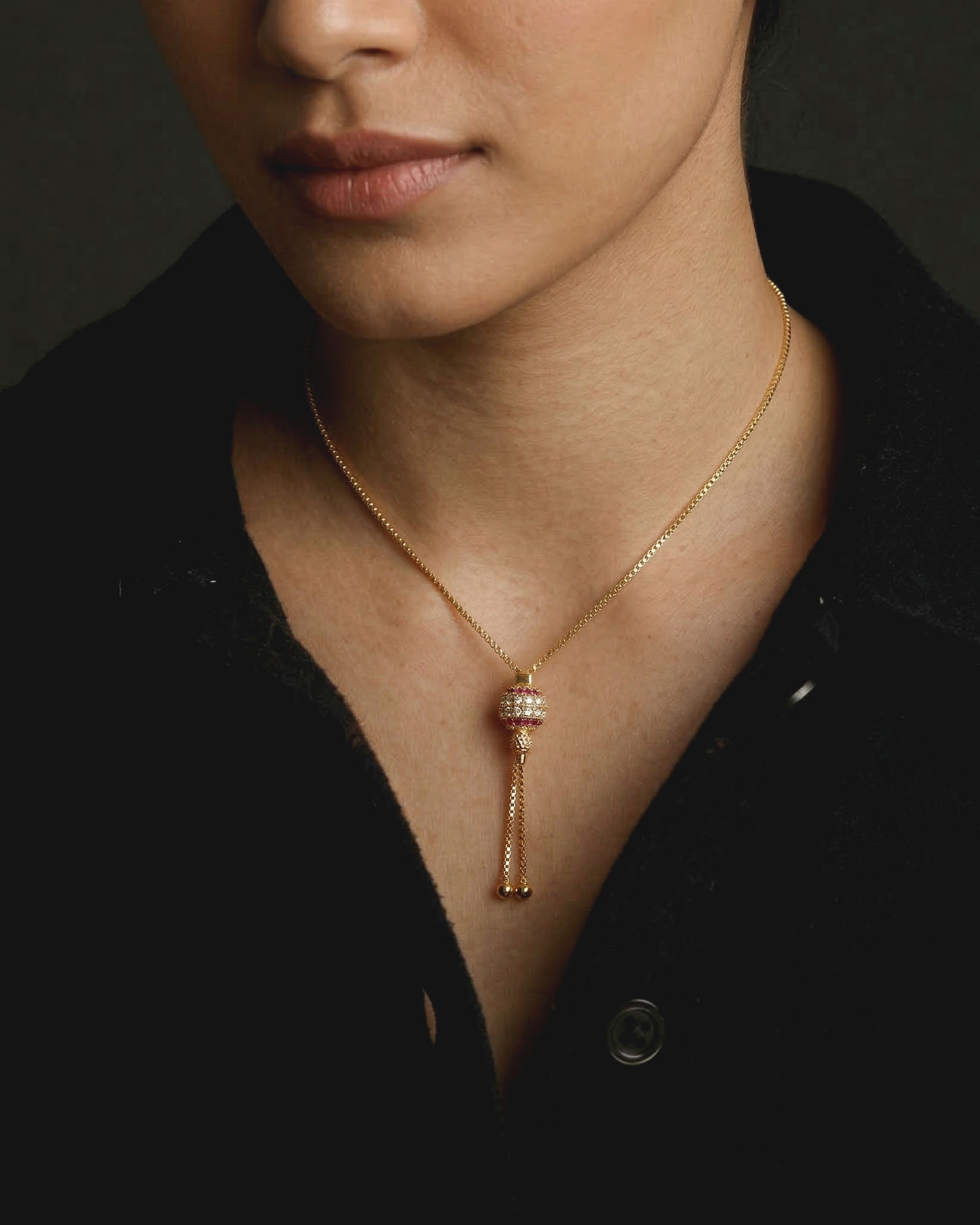 Zara - Orb Tassel Necklace
