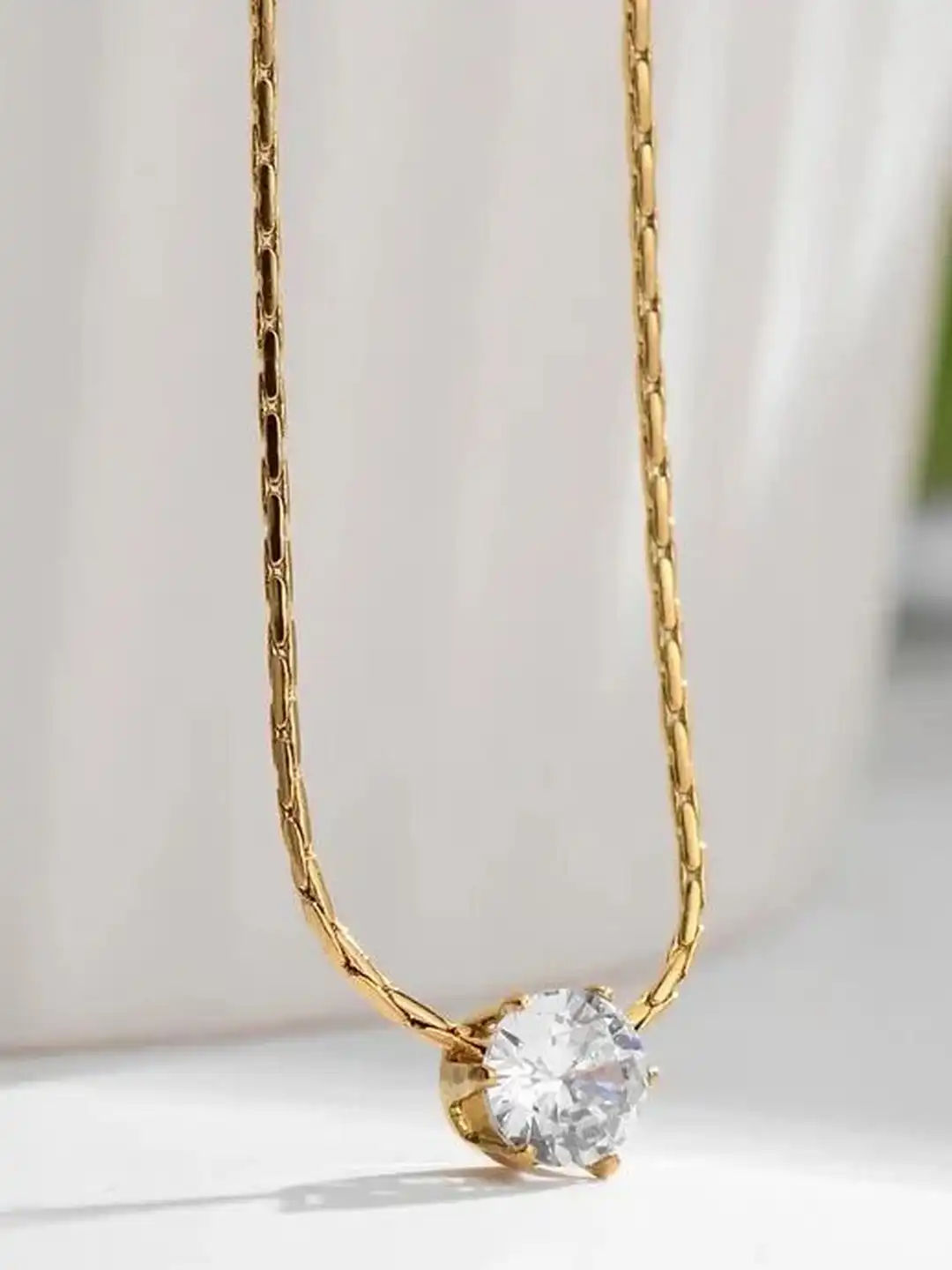 Classic Solitaire Necklace
