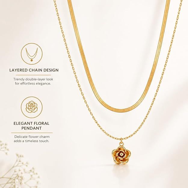 Roselle Layered Necklace