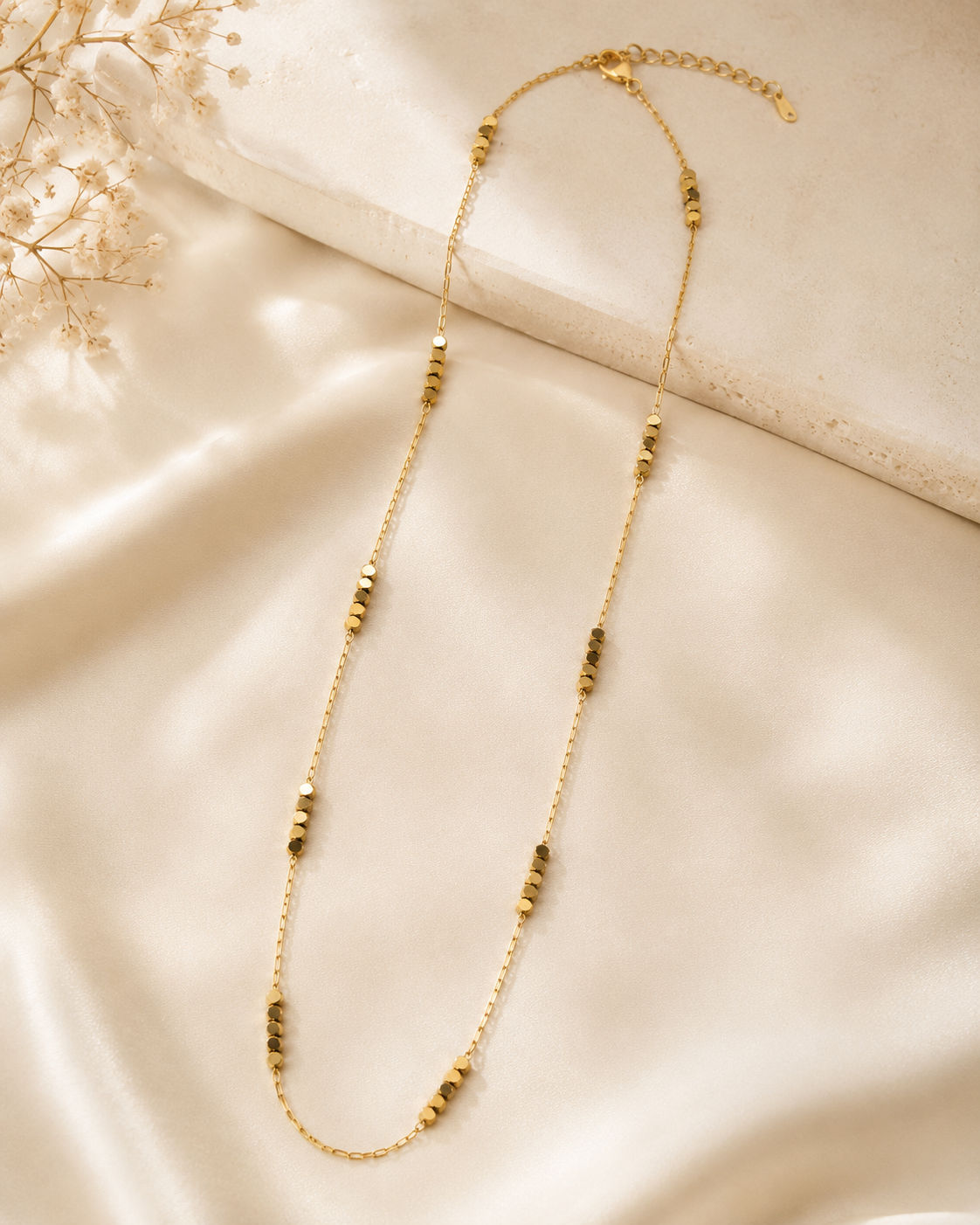 Aurelia Beaded Chain Necklace