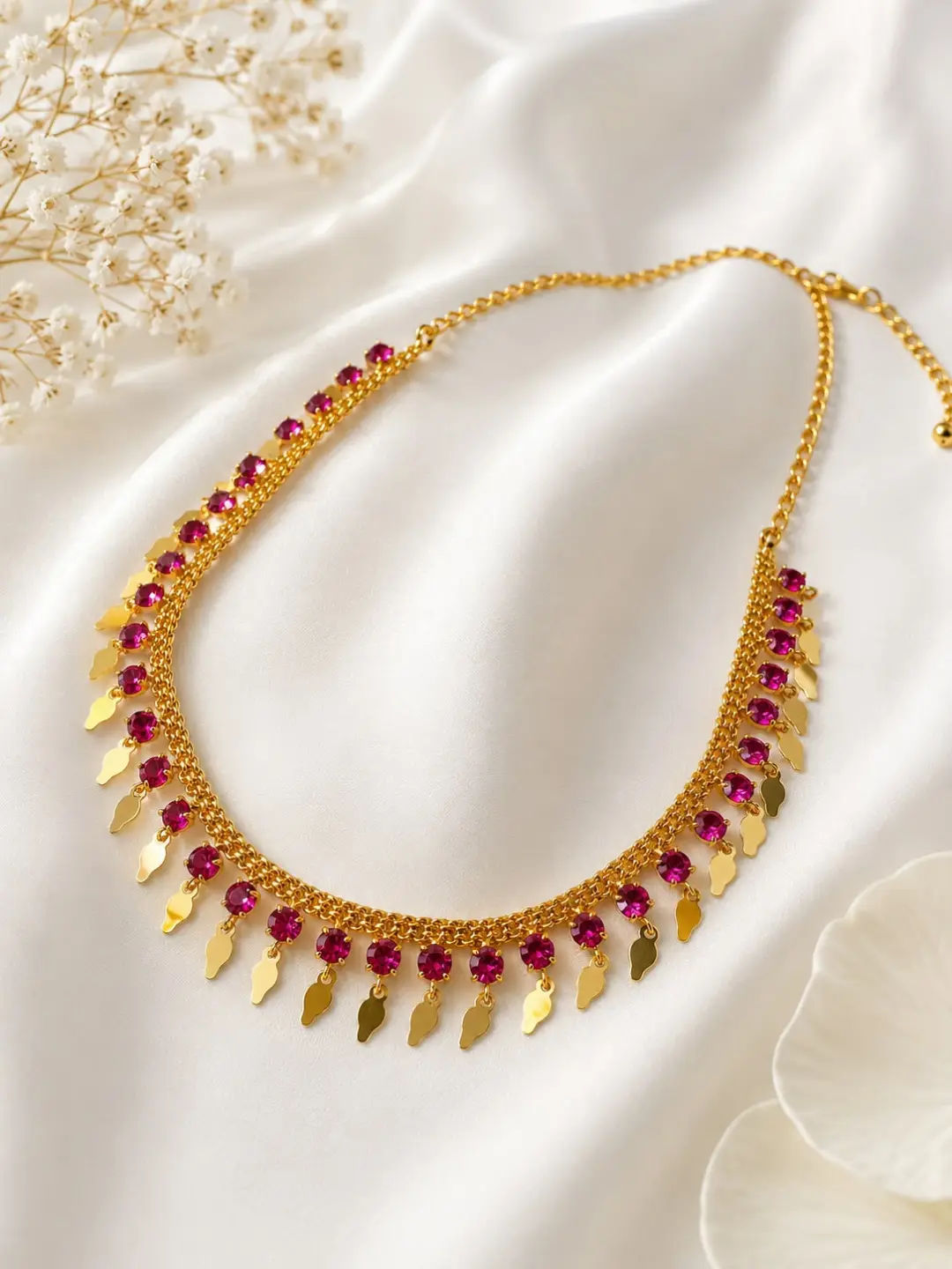 Ruby Stone Elakathaali (Gold Covering)