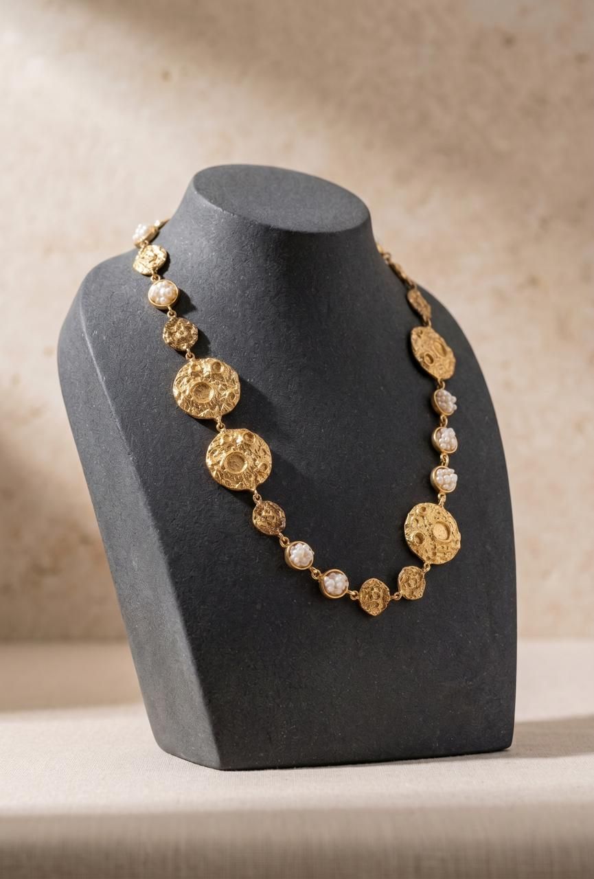 Celestine Medallion Necklace