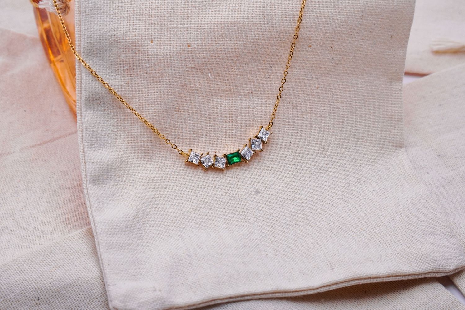 Emerald Arc Necklace