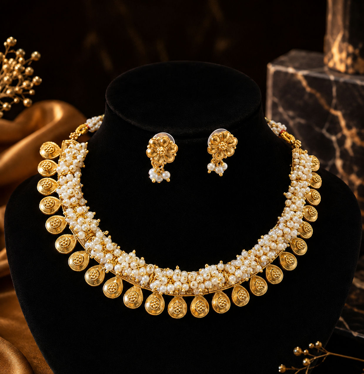 Pearl Medallion Set