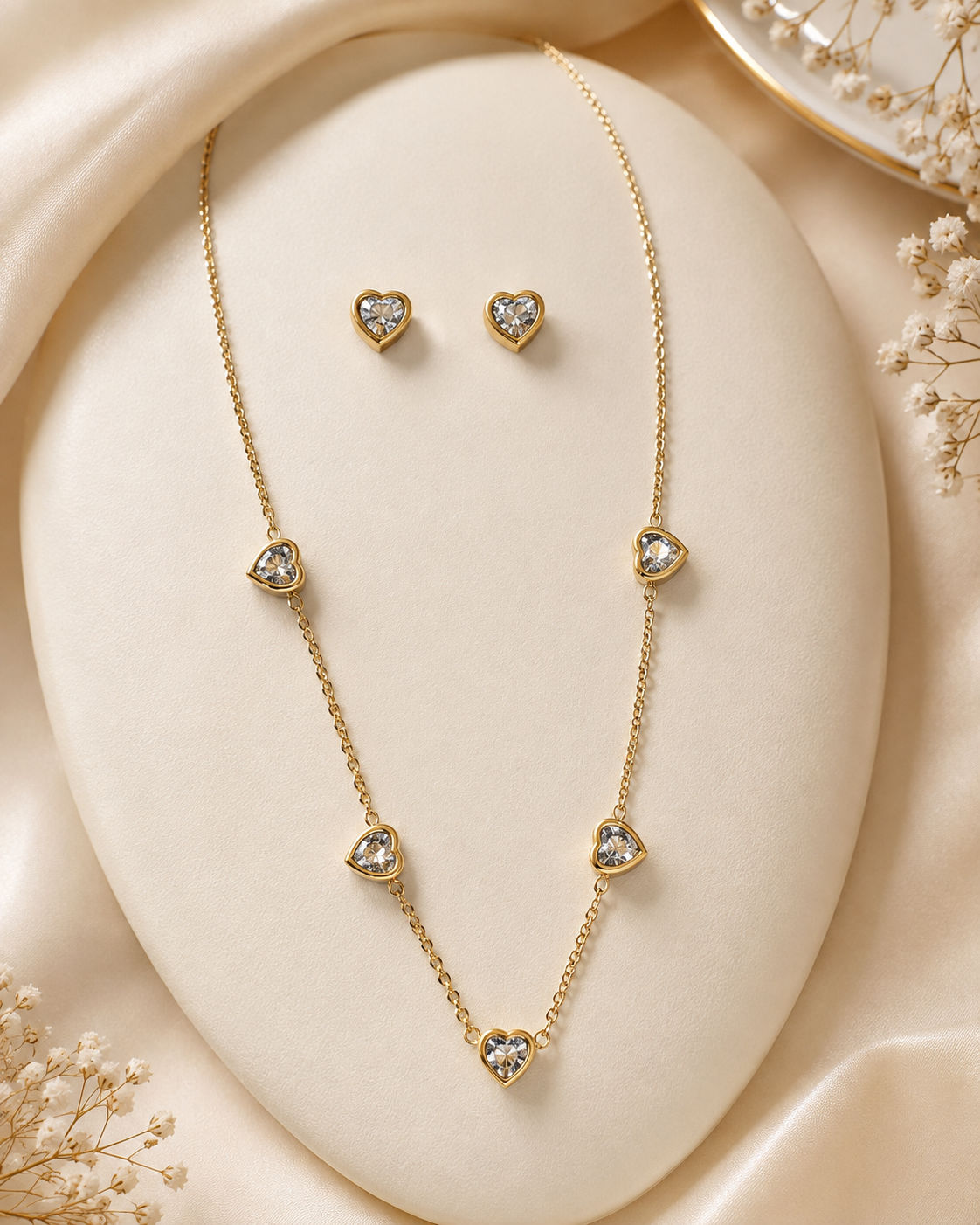 Seven Hearts Necklace Set