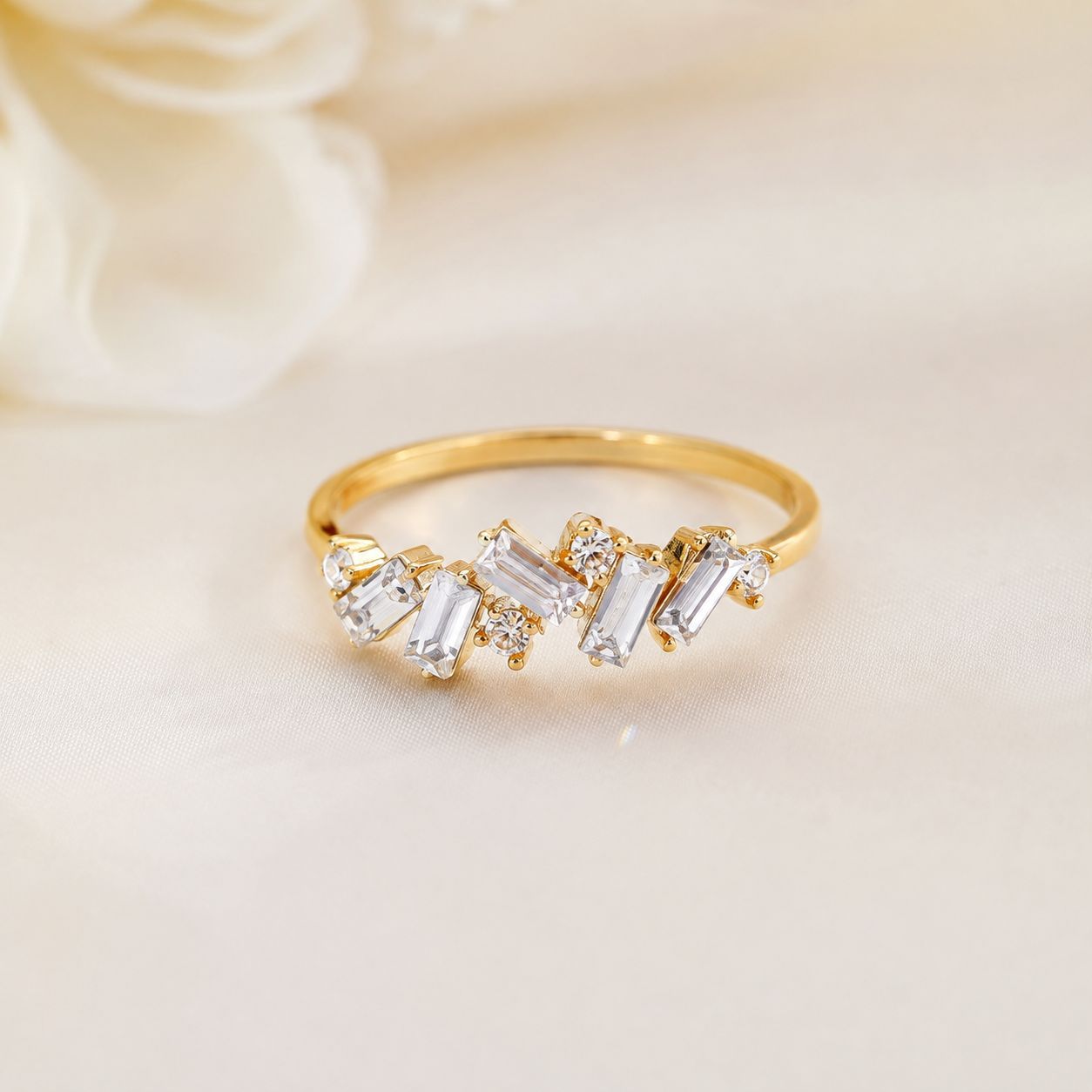 Crystal Cascade Ring