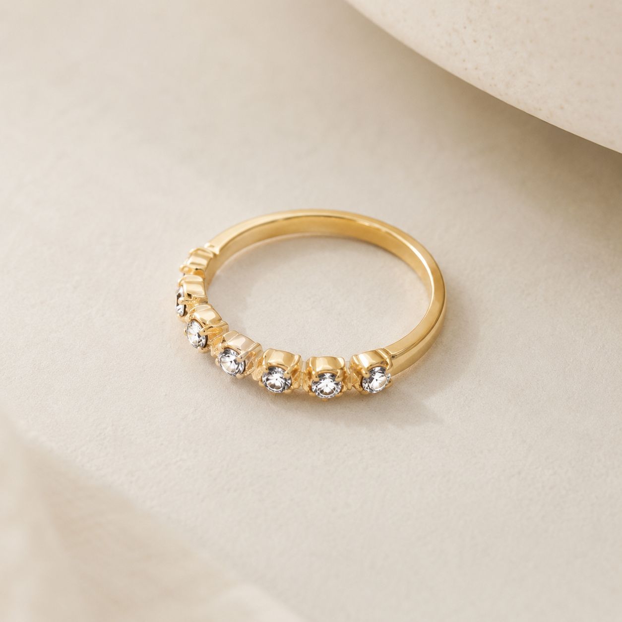 Classic Crystal Band Ring