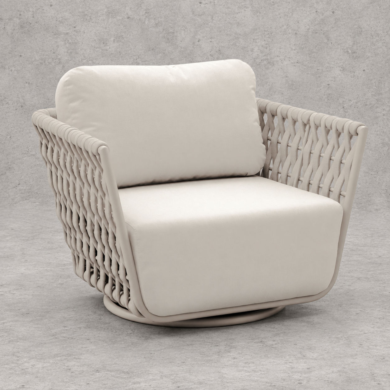 August Outdoor Swivel Chair