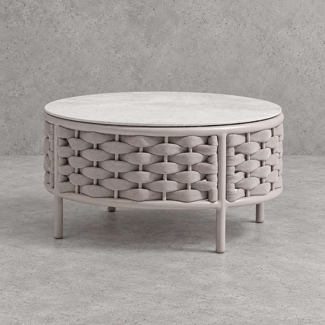 Camille Outdoor Round Coffee Table