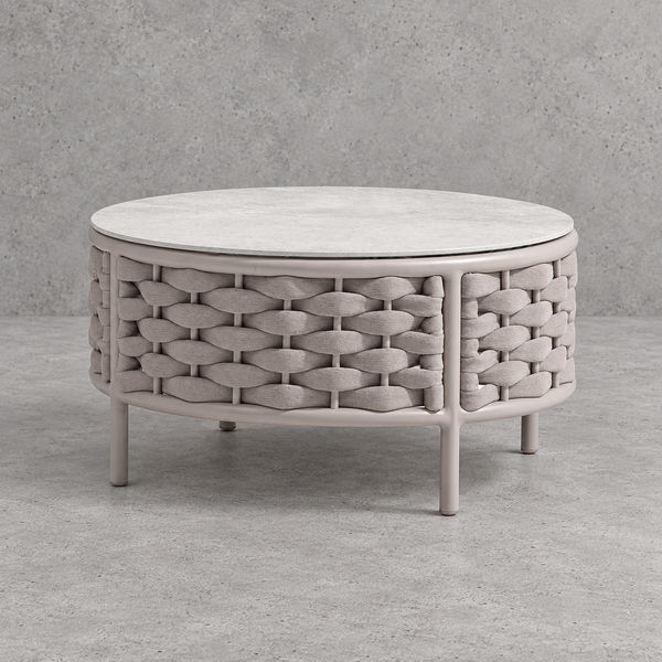 Camille Outdoor Round Coffee Table
