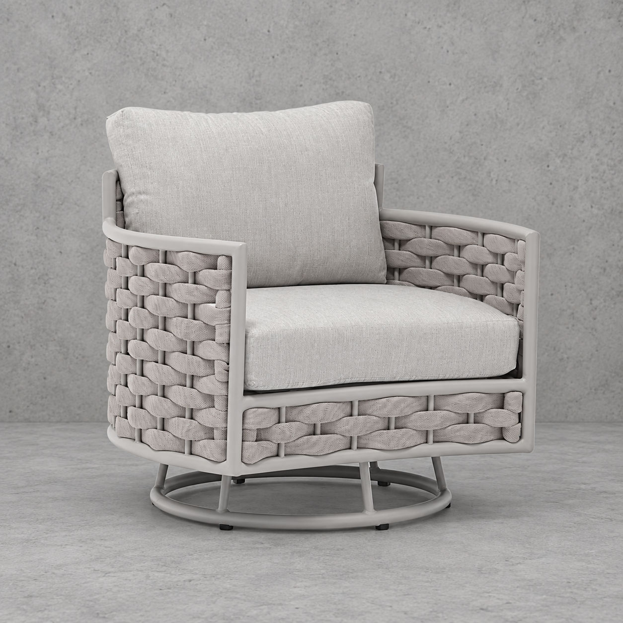 Camille Outdoor Swivel Armchair