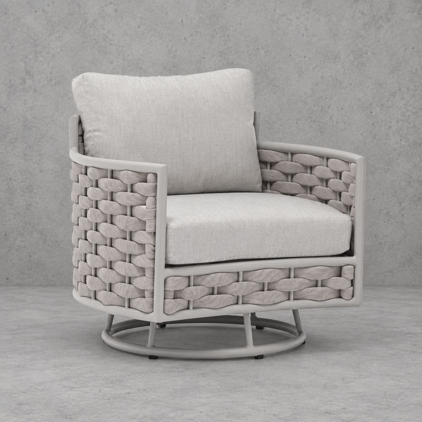 Camille Outdoor Swivel Armchair