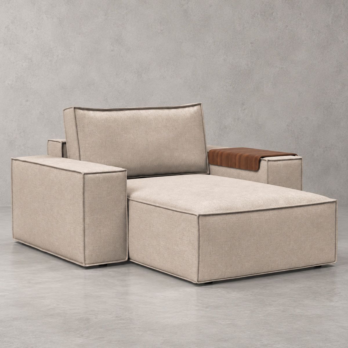 Newilla Lounger Chair with Wide Arms
