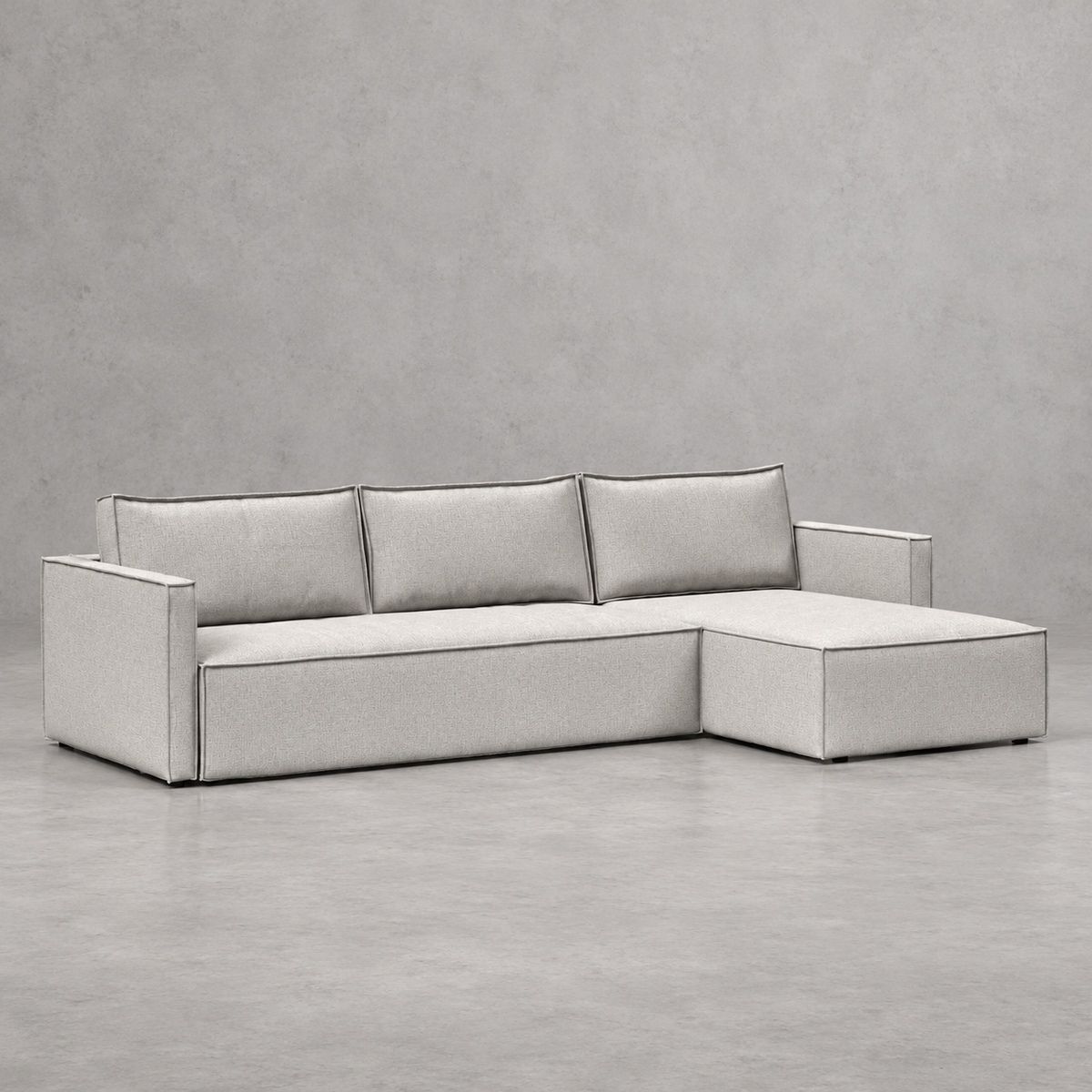 Newilla Sleeper Sofa Chaise with Slim Arms
