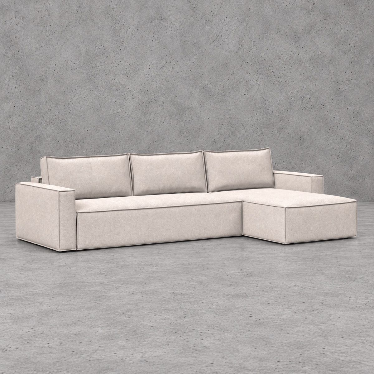 Newilla Sleeper Sofa Chaise with Standard Arms