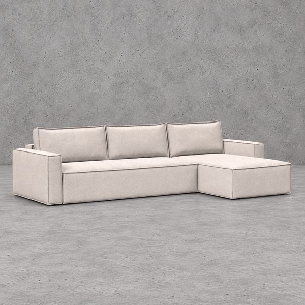 Newilla Sleeper Sofa Chaise with Standard Arms